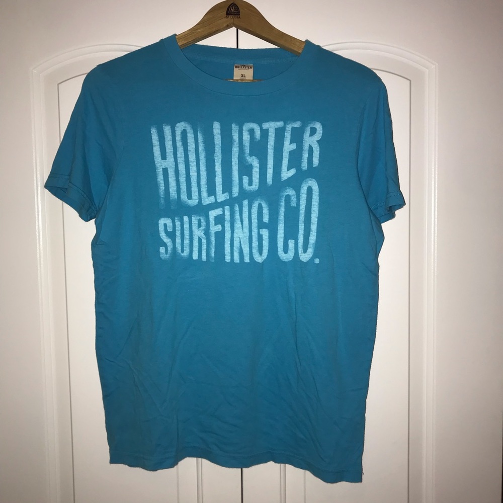 Male Hollister Blue Shirt